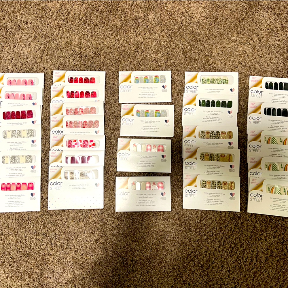 27 Color Street Holiday themed LOT!!! Valentine’s, Easter , St Patrick’s